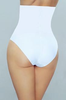 Figi damskie wysokie z koronką Violana białe