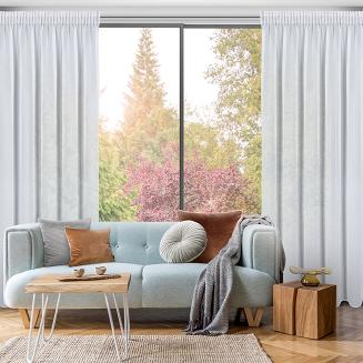 Firana gotowa na taśmie ARLETA Eurofirany biały