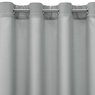 Zasłona gotowa na przelotkach RITA 140x250 Eurofirany stalowy