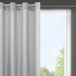 Zasłona gotowa na przelotkach RITA 140x250 Eurofirany stalowy