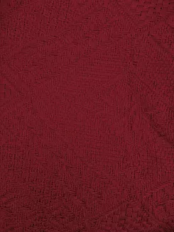Komplet dekoracyjny narzuta 160x205 + 2x 60x160 ROMBY bordowy