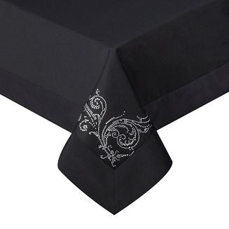 Obrus dekoracyjny EDYTA 160x300 Eurofirany czarny
