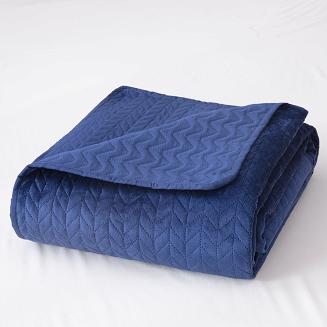 Narzuta dekoracyjna MOXIE 220x240 velvet granatowa