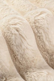 Beżowa Poszewka Futrzana 50x70 Bunny