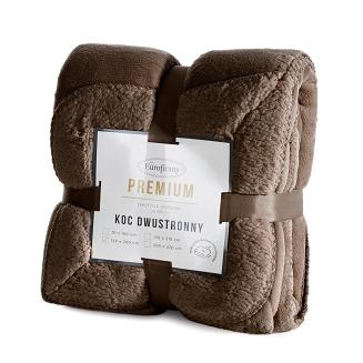 Koc narzuta TEDY 70x160 Eurofirany ciemnobrązowy