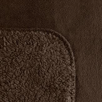 Koc narzuta TEDY 70x160 Eurofirany ciemnobrązowy