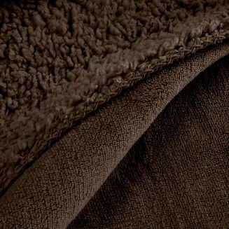 Koc narzuta TEDY 70x160 Eurofirany ciemnobrązowy