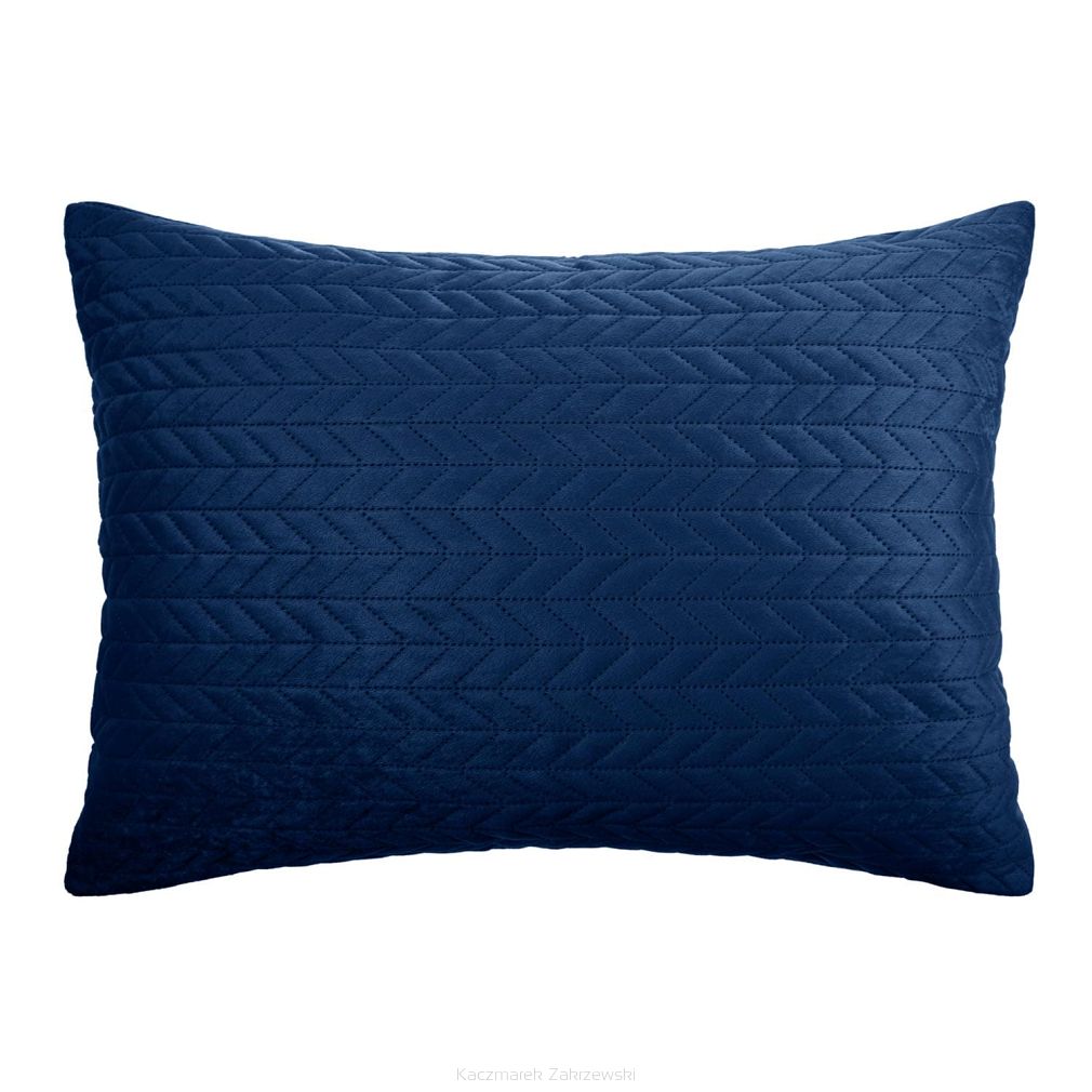 Granatowa Poszewka Velvetowa Do Narzuty 50x70 MOXIE