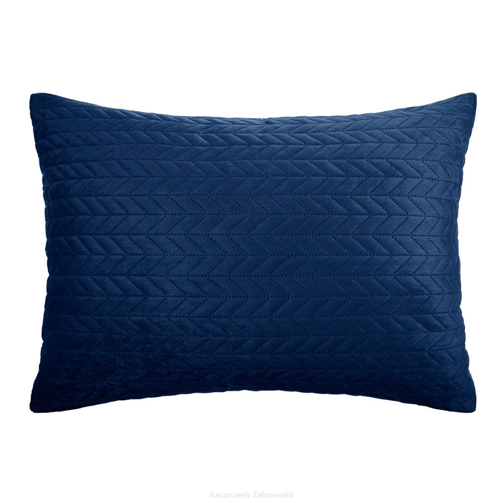 Granatowa Poszewka Velvetowa Do Narzuty 50x70 MOXIE