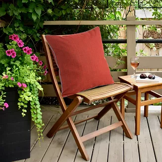 Poszewka dekoracyjna  wodoodporna GARDEN3 45x45 ogrodowa czerwona