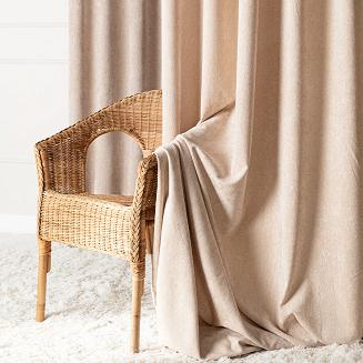 Zasłona gotowa na przelotkach SOFT 140x260 beżowa