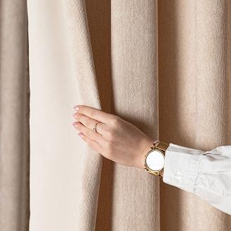 Zasłona gotowa na przelotkach SOFT 140x260 beżowa