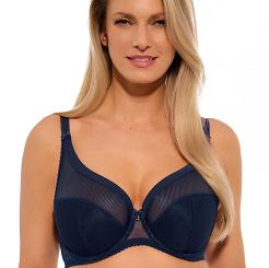 Biustonosz Semi-Soft Sonia 1058 półusztywniany granatowy