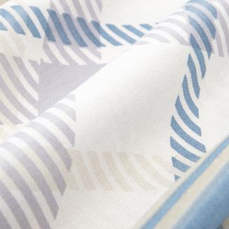 Pościel satyna bawełniana SATYNLOVE 220x200 biała niebieska brązowa klasyczna krata