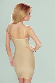 Halka na cienkich ramiączkach Viena beżowa