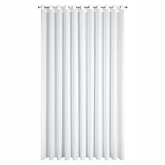 Firana gotowa na przelotkach DEBRA 300x250 Eurofirany biała gładki szyfon