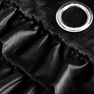 Zasłona gotowa na przelotkach ERIN 140x250 Eurofirany czarny