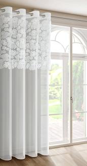 Zasłona gotowa na przelotkach JASMIN 140x250 Eva Minge Eurofirany biały