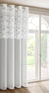 Zasłona gotowa na przelotkach JASMIN 140x250 Eva Minge Eurofirany biały