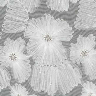 Zasłona gotowa na przelotkach JASMIN 140x250 Eva Minge Eurofirany biały