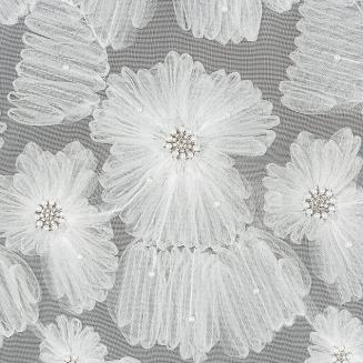 Zasłona gotowa na przelotkach JASMIN 140x250 Eva Minge Eurofirany biały