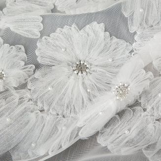 Zasłona gotowa na przelotkach JASMIN 140x250 Eva Minge Eurofirany biały