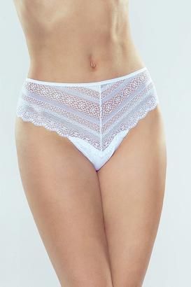 Figi damskie brazyliany półkryjące Hariet Eldar białe