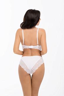 Figi damskie z koronką Babell kod 163 białe