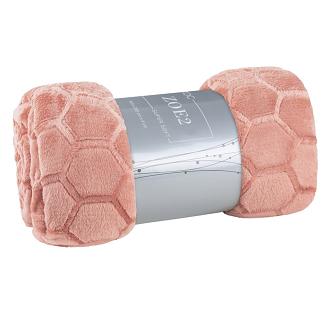 Koc narzuta ZOE 150x200 Eurofirany pudrowy róż