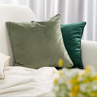 Poszewka dekoracyjna GAJA2 60x60 Eurofirany oliwkowa z lamówką