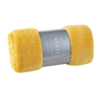 Koc narzuta RICKY 130x170 Eurofirany musztardowy