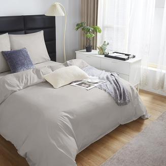 Pościel satyna bawełniana 160x200 SIN jednobarwna taupe