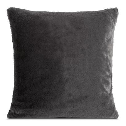Poszewka dekoracyjna NINA 60x60 Eurofirany stalowa futrzana i puszysta