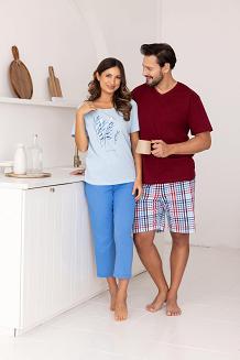 Piżama damska REGINA kod 740 niebieski