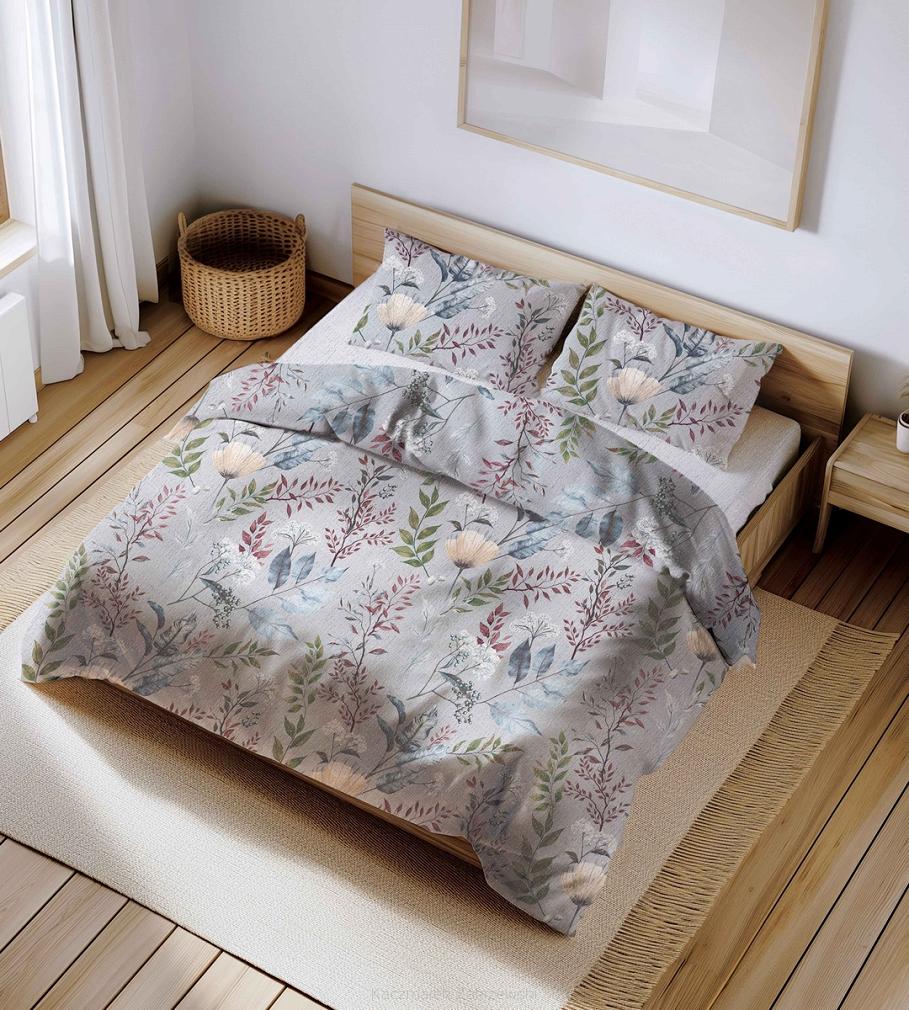 Pościel z kory 180x200 szara roślinna oaza