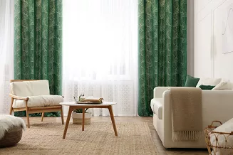 Zasłona gotowa na przelotkach ZAS 140x250 Pierre Cardin Eurofirany zielony