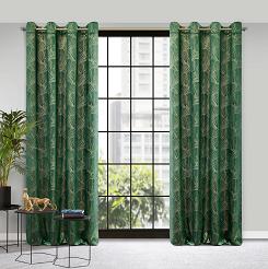 Zasłona gotowa na przelotkach ZAS 140x250 Pierre Cardin Eurofirany zielony