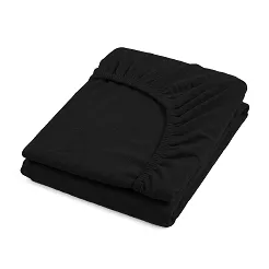 Prześcieradło jersey z gumką 90x200 Parylux czarne