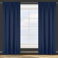 Zasłona gotowa na taśmie PARISA 140x270 Design91 granatowy