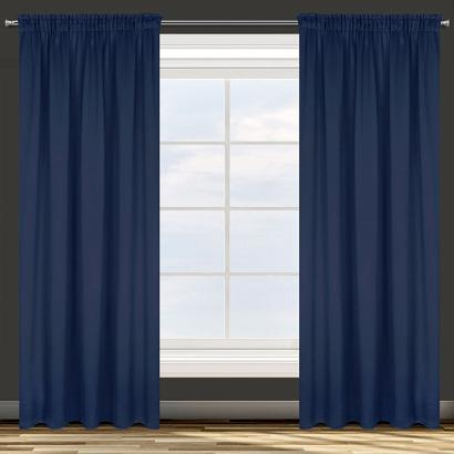Zasłona gotowa na taśmie PARISA 140x270 Design91 granatowa