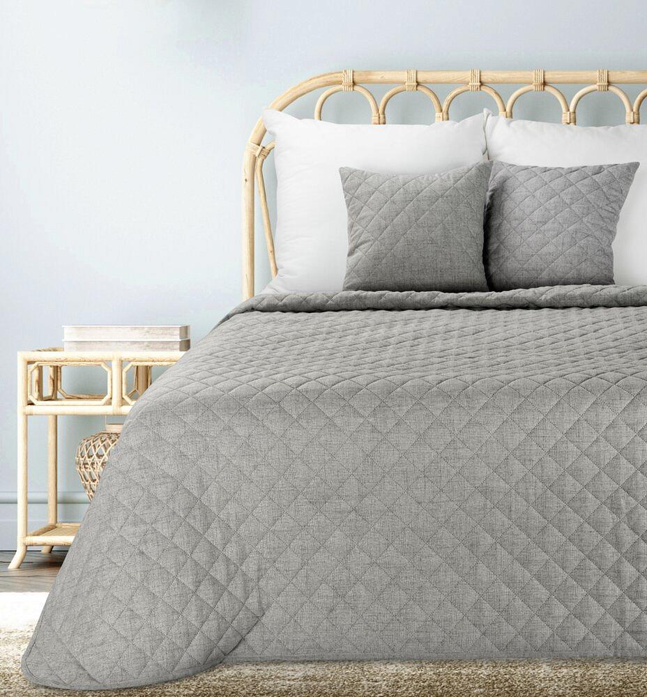 Narzuta dekoracyjna LEN 170x210 stalowy