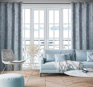 Zasłona gotowa na przelotkach WERA 140x250 Eurofirany grafitowy