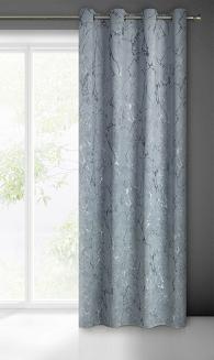 Zasłona gotowa na przelotkach WERA 140x250 Eurofirany grafitowy