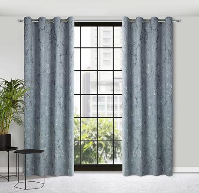 Zasłona gotowa na przelotkach WERA 140x250 Eurofirany grafitowa