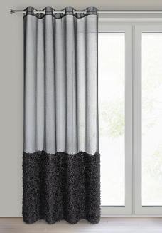 Firana gotowa na przelotkach MARION 140x250 Eurofirany czarny