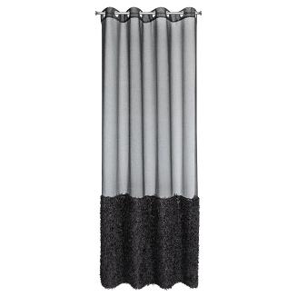 Firana gotowa na przelotkach MARION 140x250 Eurofirany czarny