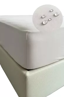 Prześcieradło wodoodporne nieprzemakalne jeresy z gumką Aquasafe 140x200 szare