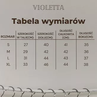 Bermudy damskie wysokie z koronką Violetta Eldar białe