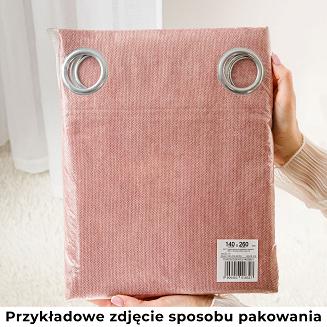 Zasłona gotowa na taśmie GARDENIA 140x250 wodoodporna ogrodowa czarna