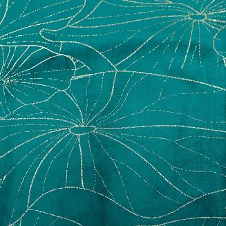 Obrus dekoracyjny BLINK 35x180 Eurofirany ciemnoturkusowy